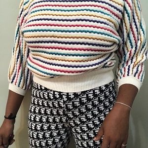 Vintage “It’s Pure Gold” Knit Striped Sweater